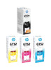 GT53XL (Black) + GT52 (Cyan, Yellow, Magenta) Pack of 4 Bundle Multicolor