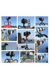PLOKAMA - PK-775-5-in-1 Smartphone Video Rig, Camera Mount Stabilizer with LED Light, Microphone, U-Grip Handle - (Black)