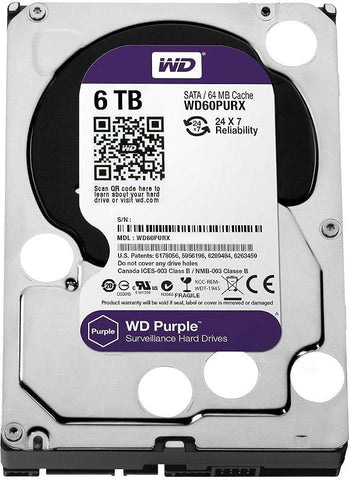 Western Digital Surveillance Hard Disk Drive_6TB - Purple
