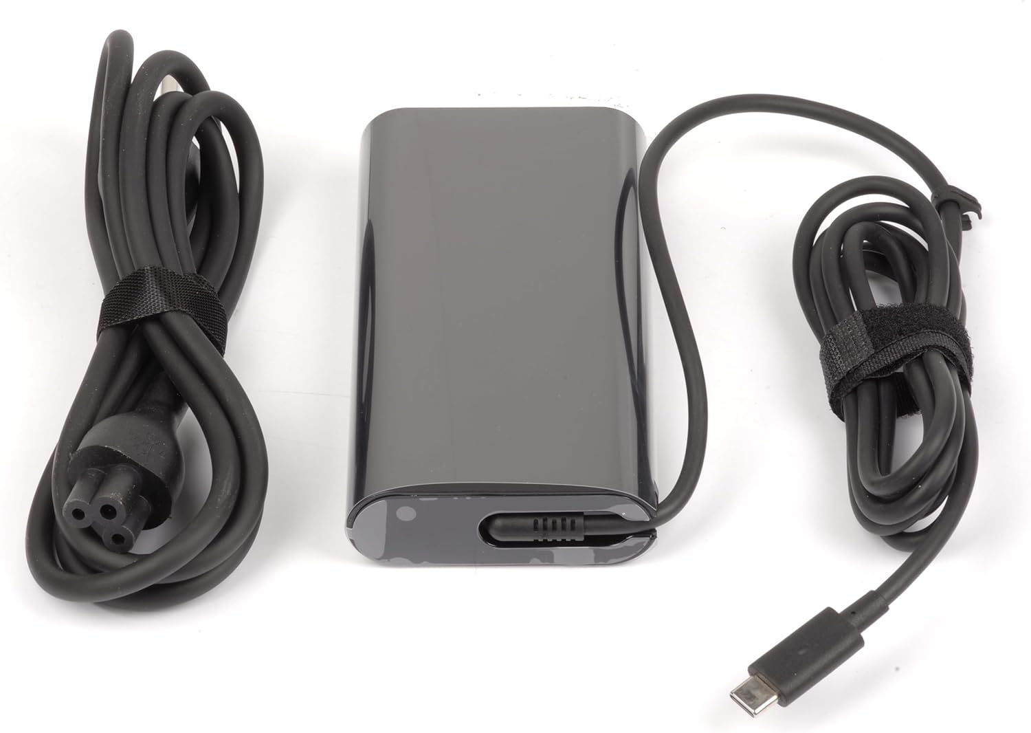 65W USB-C Charger for Dell Latitude & Dell XPS Laptops – Fast Type-C Power Adapter for Efficient Charging

