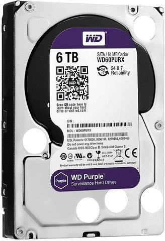 Western Digital Surveillance Hard Disk Drive_6TB - Purple