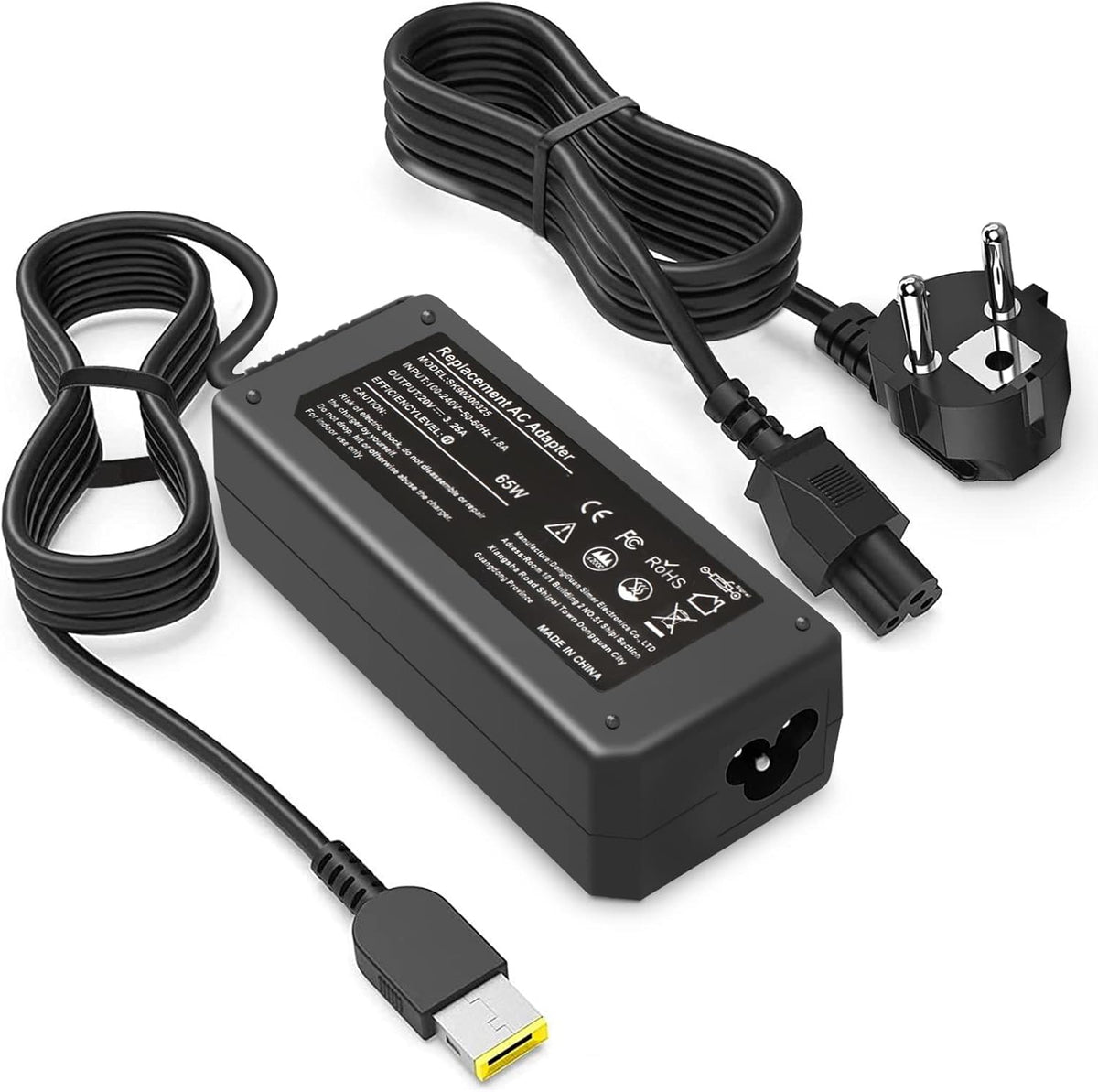 Lenovo 90W Laptop Charger USB Rectangular Tip – 20V 4.5A Power Adapter for ThinkPad Laptops