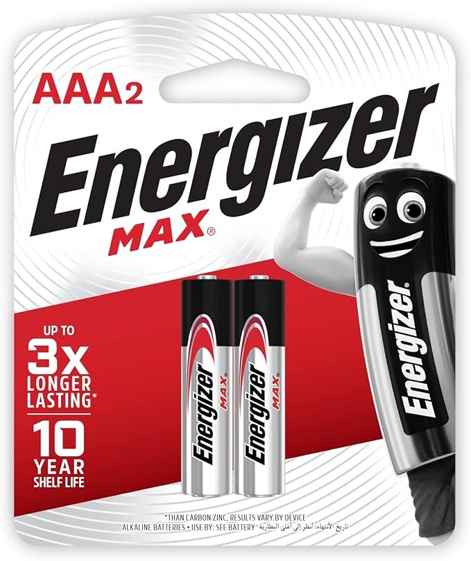 Energizer Max Battery, Size AA, Pack of 2 Blister Card - 2 حجر قلم