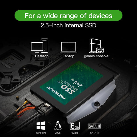 Hikvision digital technology hs-ssd-c100/240g internal solid state drive 2.5 240 gb serial ata iii 3d tlc