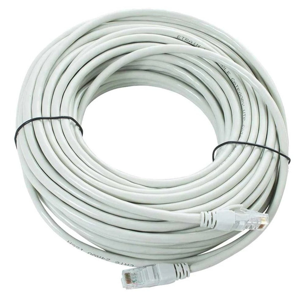 High-Quality CAT6 Ethernet Network Cable – 50M (White