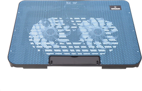 GT-99 Cooling Pad Containing Six Angle Stand With Two USB Ports And Fan Control button For Laptop 360x260x30mm - Black