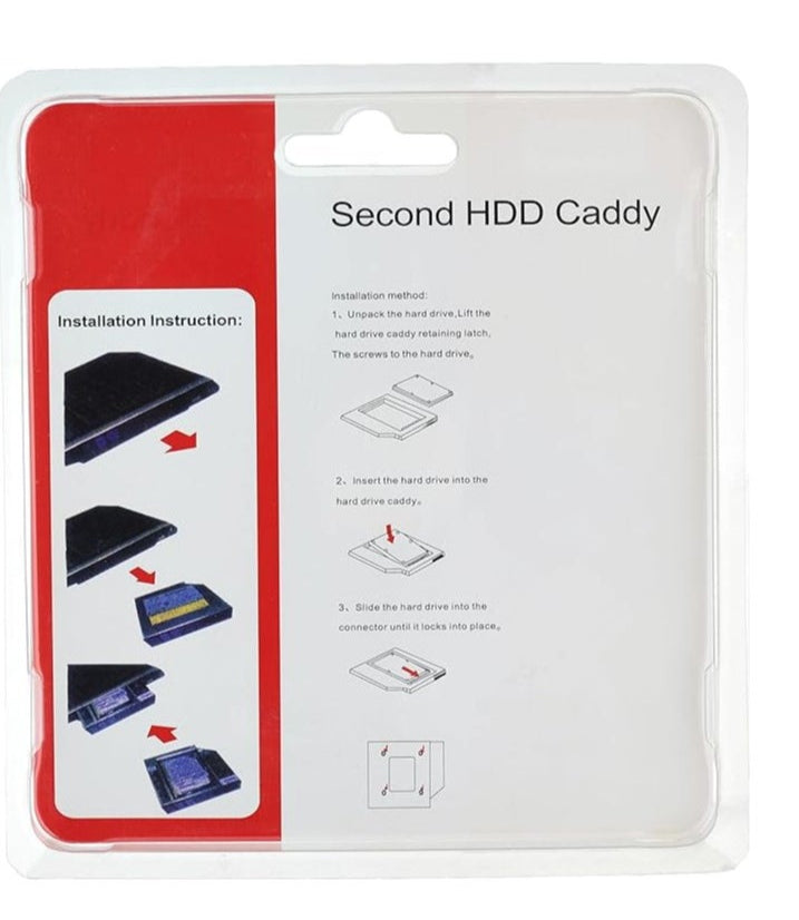 Universal 2.5-inch SATA HDD Caddy – 12.7mm Thickness