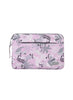 ELITE Laptop Sleeve 14.1" – Purple & Grey Leaf Design with Fluffy Velvet Interior and Outer Pocket