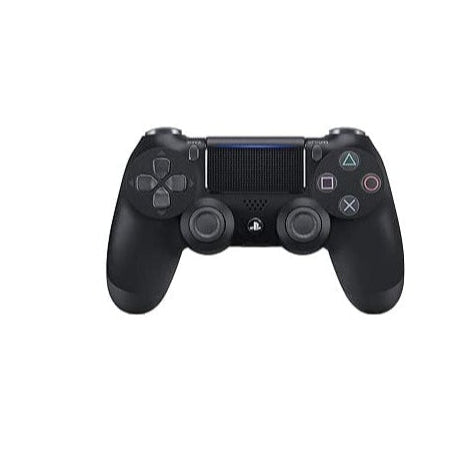 DualShock 4 Wireless Controller for PlayStation 4 in black, featuring an ergonomic design, responsive touchpad, built-in speaker, and wireless connectivity for an enhanced gaming experience