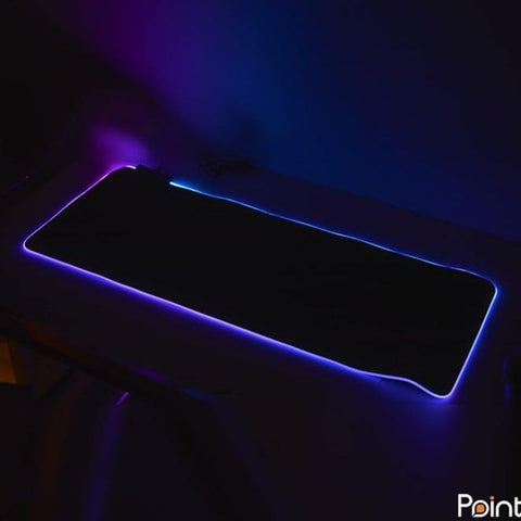 POINT RGB XL Mousepad – Large Gaming & Work Mat with 13 Lighting Modes