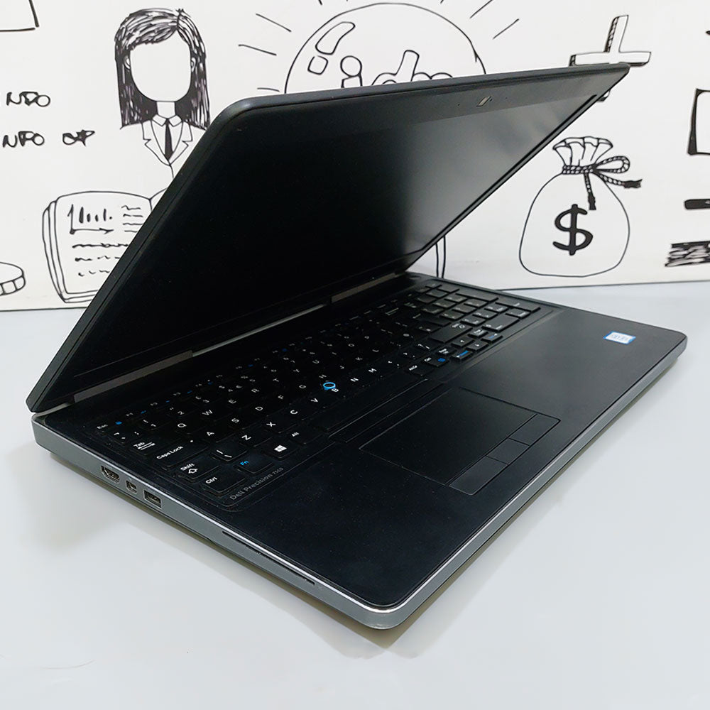 DELL 7520 , 7510 I7-6820HQ , RAM 16G , 512 , 4G NVIDIA , CAM , 15.6 FULLKEYBOORD جيل سادس