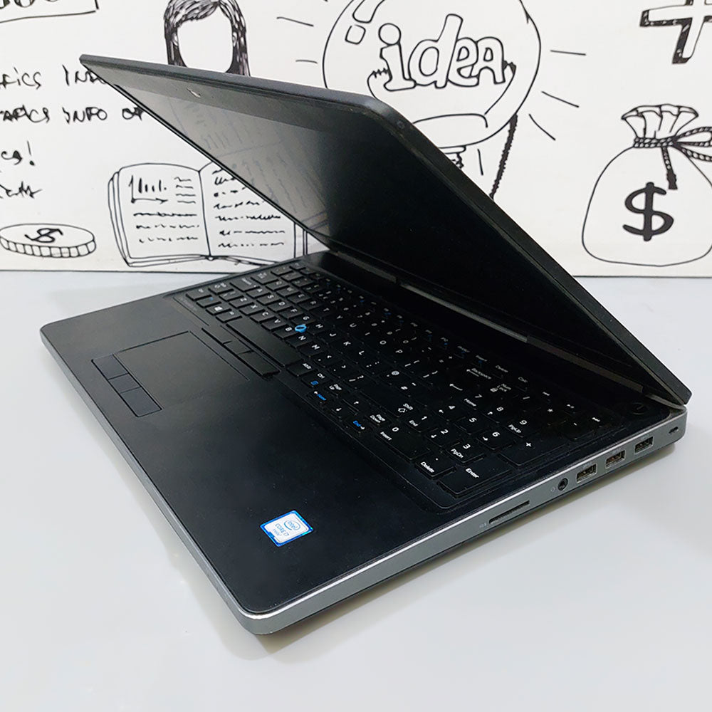 DELL 7520 , 7510 I7-6820HQ , RAM 16G , 512 , 4G NVIDIA , CAM , 15.6 FULLKEYBOORD جيل سادس