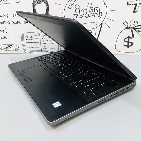 DELL 7520 , 7510 I7-6820HQ , RAM 16G , 512 , 4G NVIDIA , CAM , 15.6 FULLKEYBOORD جيل سادس