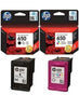 Pack of 2 HP 650 Original Ink Cartridge Set Black & Tri Colour