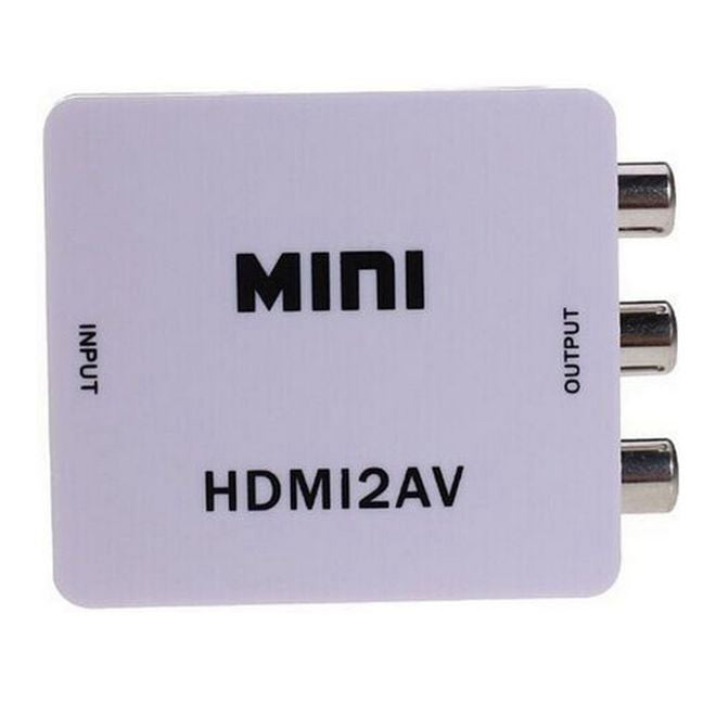 Mini HDMI to AV Adapter – White