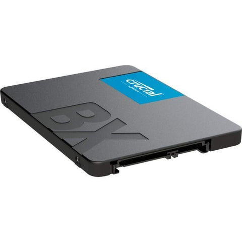 Crucial BX500 1TB SATA 2.5" Internal SSD with 540 MB/s read and 500 MB/s write speeds, designed for laptops and desktops, black color.
