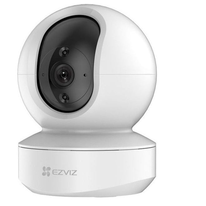 EZVIZ TY1 1080P indoor Wi-Fi security camera in white, with motion detection, smart tracking, night vision, and two-way audio