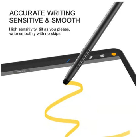 Passive Capacitive Soft Touch Stylus Pen for iPad & iPhone – Black