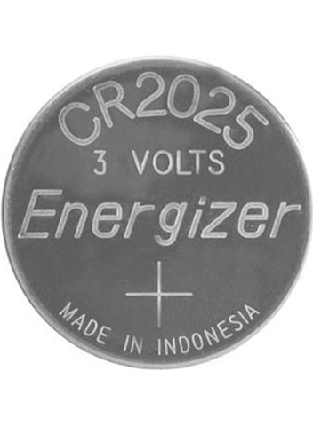 CR2025 Lithium 3V Coin Cell Battery pack of 5, silver, suitable for watches, remotes, and small electronic devices.








