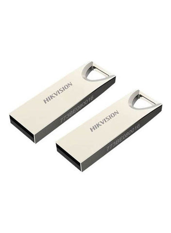 32GB USB Flash Drive Metal - 2-Pack, Silver, High-Speed Data Storage