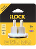 i LOCK Travel Plug adapter Converter - Multicolor