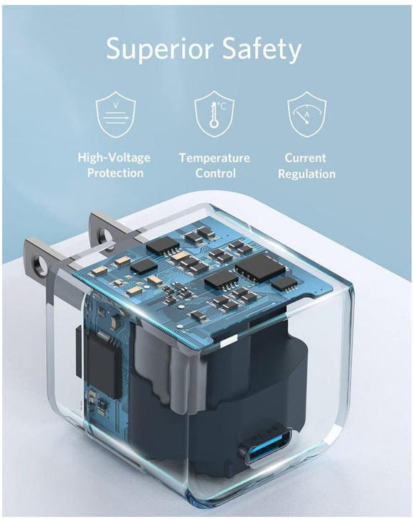 PowerPort III 20W Cube USB-C Adapter – Fast & Compact Charger