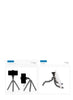 PLOKAMA - PK-775-5-in-1 Smartphone Video Rig, Camera Mount Stabilizer with LED Light, Microphone, U-Grip Handle - (Black)