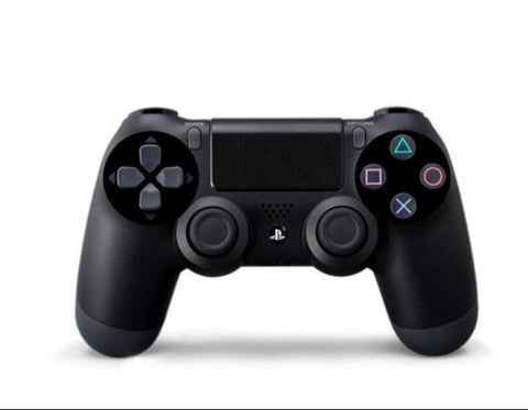DualShock 4 Wireless Controller for PlayStation 4 in black, featuring an ergonomic design, responsive touchpad, built-in speaker, and wireless connectivity for an enhanced gaming experience