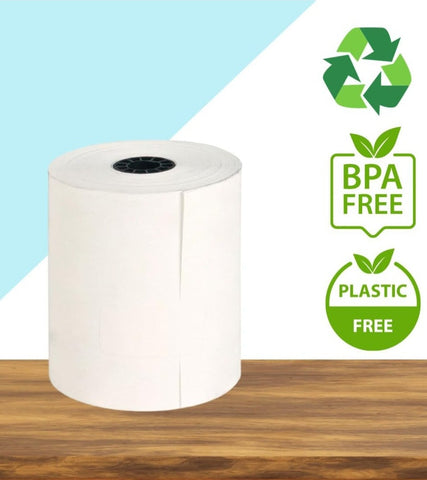 Thermal Rolls for Cashier Printer – 8CM Width, 28M Length (Pack of 10)