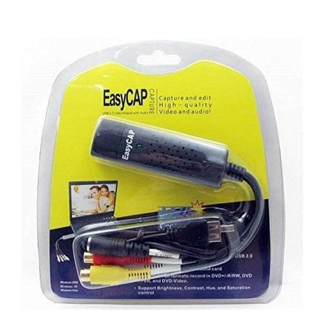 USB 2.0 EasyCAP TV/DVD/VHS Video & Audio Capture Adapter for PC & Laptop