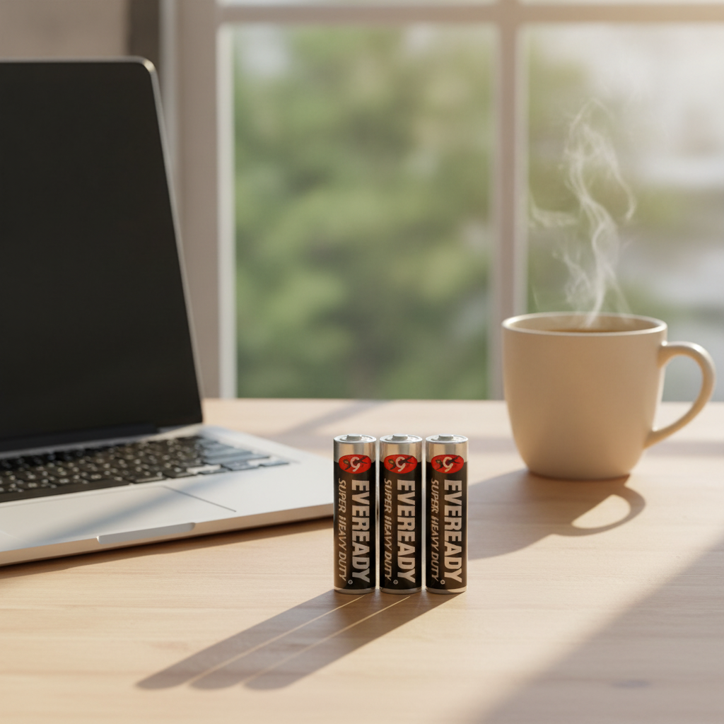 Eveready Super Heavy Duty Battery, Size AA, Pack of 4