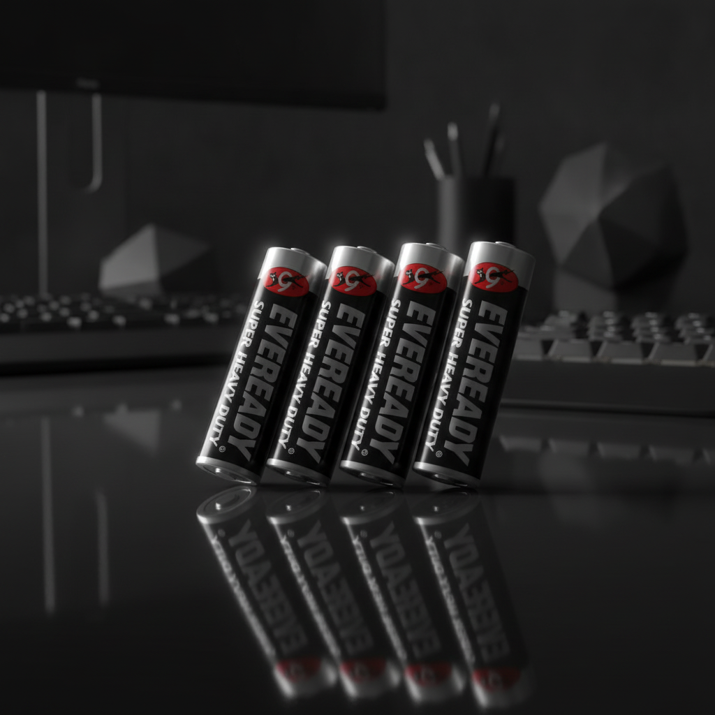 Eveready Super Heavy Duty Battery, Size AA, Pack of 4