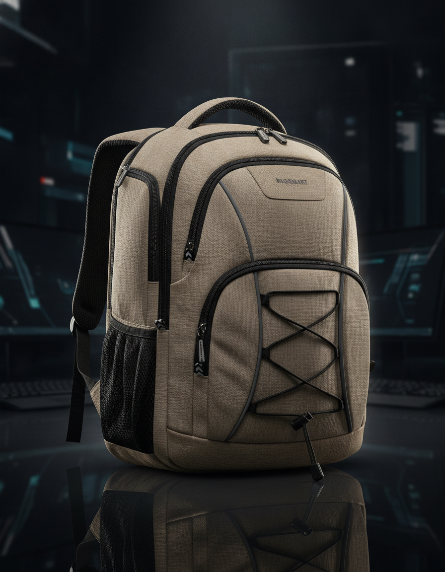 Elite Laptop Backpack 15.6 Inch – Stylish, Durable Canvas, Smart Storage