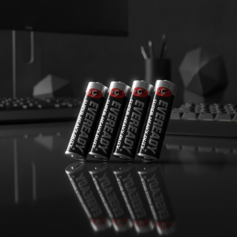 Eveready Super Heavy Duty Battery, Size AA, Pack of 4