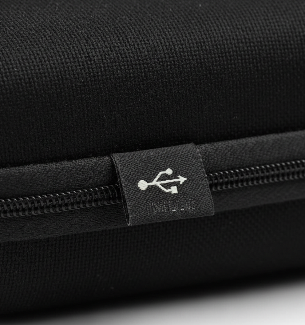 Safety Leather External Hard Disk Case Black