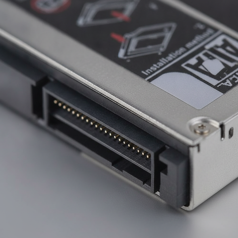 9.5mm Hard Drive Caddy Tray SaTa Hard Disk Drive Caddy SSD HDD CD/DVD-ROM Drive Slot Black/Multicolour