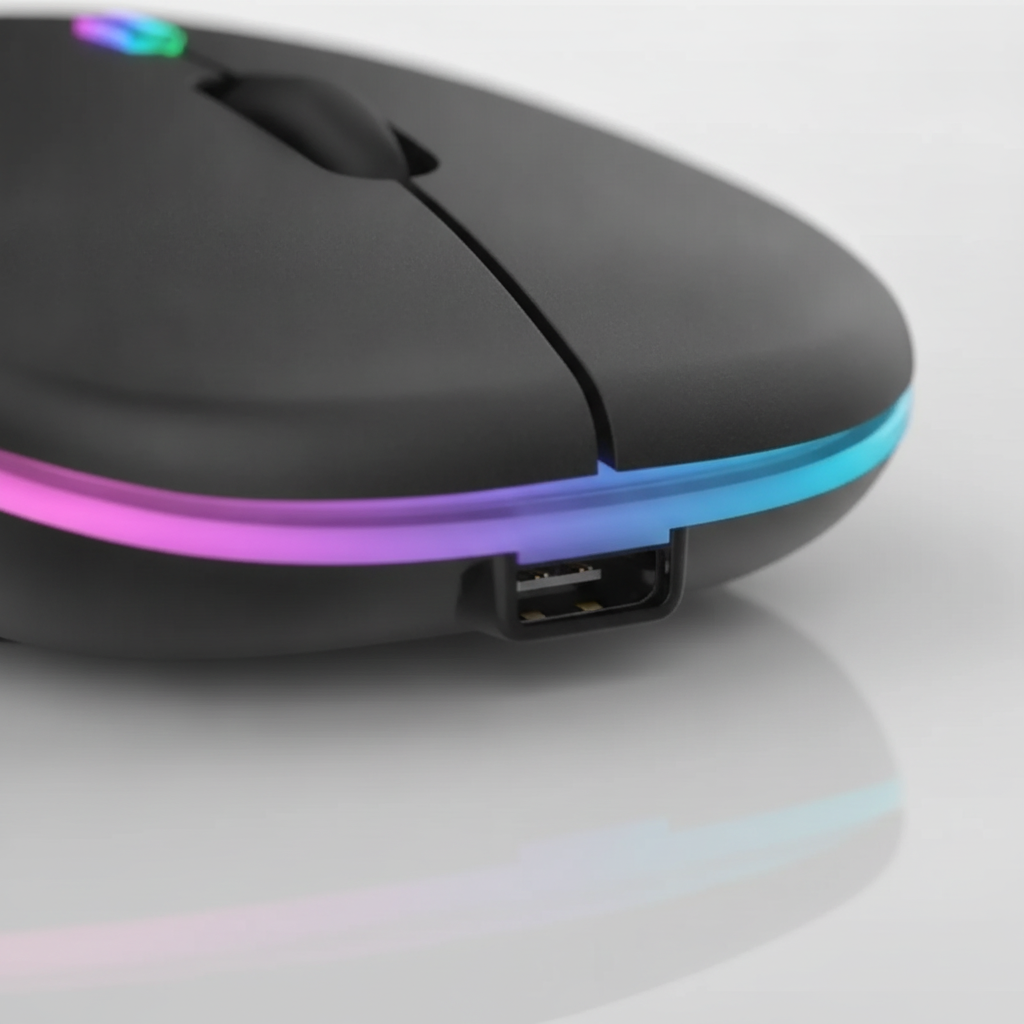 Wireless Computer Mouse W10 Rechargeable Slim Silent Multicolour