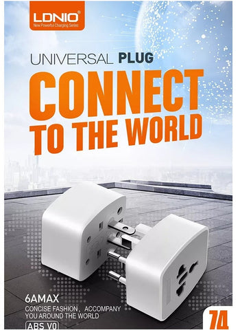 LDNIO Z4 Multi Plug Adapter – Universal Power Travel Adaptor for UK, US, EU