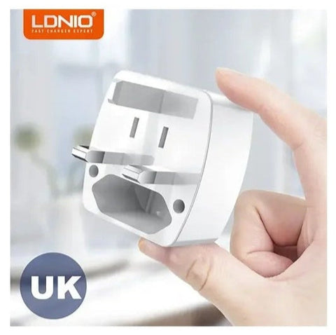 LDNIO Z4 Multi Plug Adapter – Universal Power Travel Adaptor for UK, US, EU