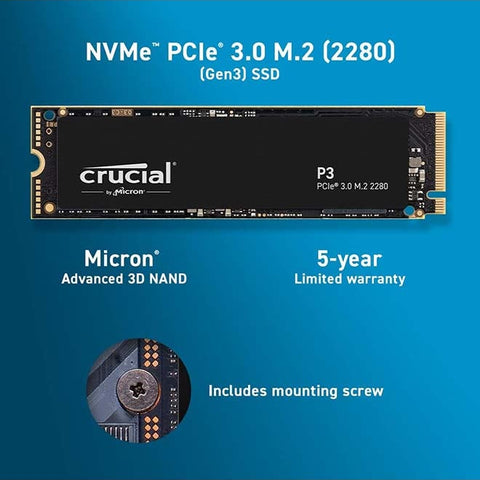 P3 1TB PCIe 3.0 NVMe M.2 SSD – High-Speed Performance