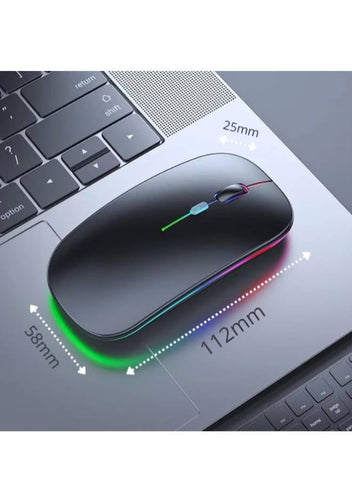 Wireless Computer Mouse W10 – Rechargeable, Slim, Silent, Multicolor