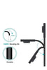 Surface Pro Charger, 44W 15V 2.58A (works with 39W/36W/24W) Microsoft Power Supply for Surface Pro 3/4/5/6, Windows Tablet, Surface Book 1/2, Surface Laptop 1/2, Surface Go, 5V 1A USB Port