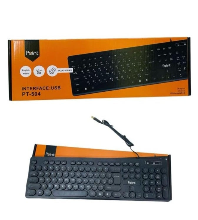 PT-504 Point USB Keyboard – Durable, Comfortable, and Easy to Use