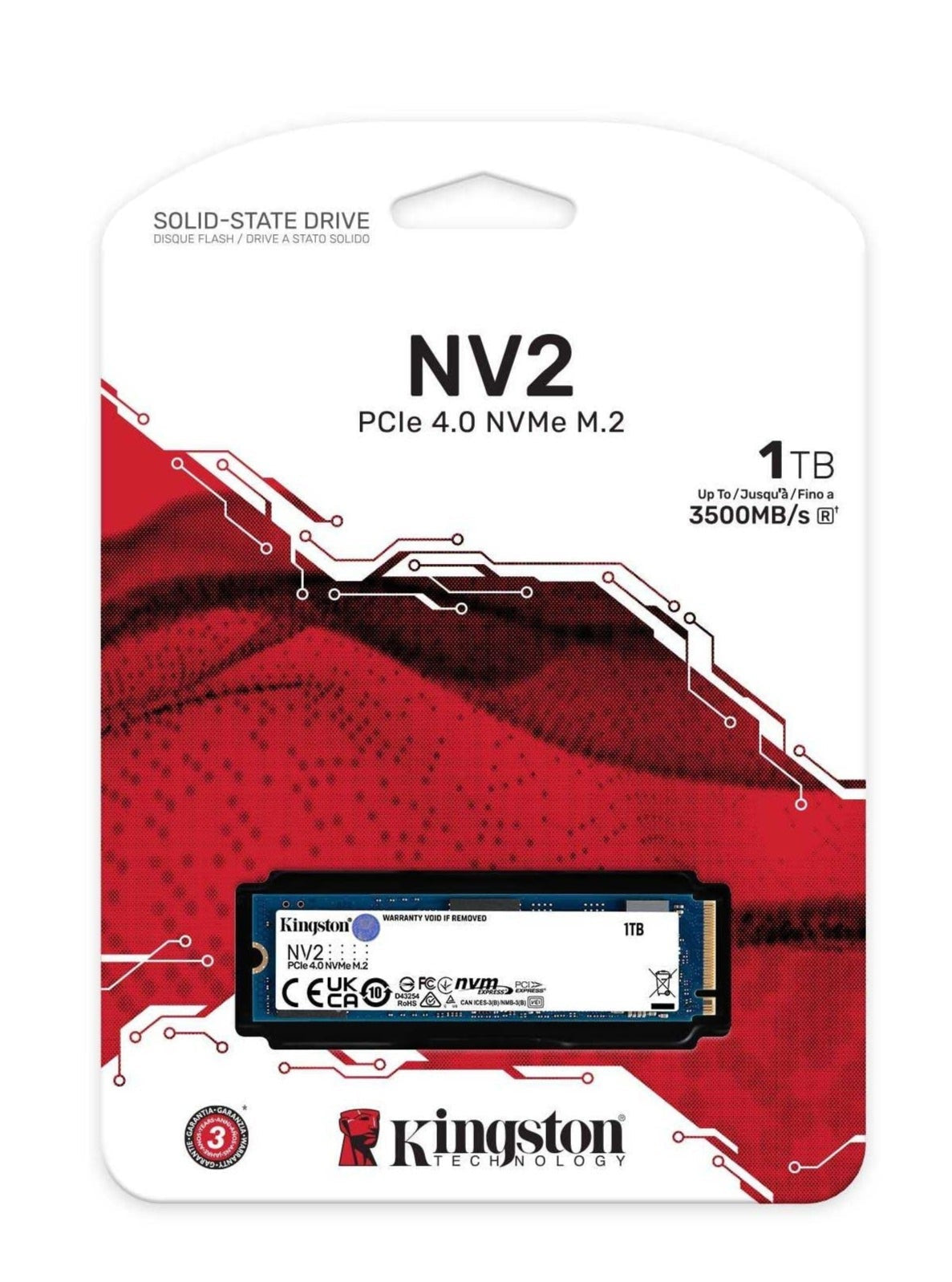 Kingston NV2 1TB M.2 2280 NVMe SSD – High-Speed PCIe 4.0 Gen 4x4 Storage
