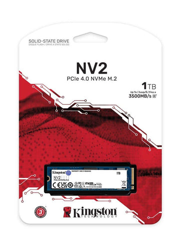 Kingston NV2 1TB M.2 2280 NVMe SSD – High-Speed PCIe 4.0 Gen 4x4 Storage