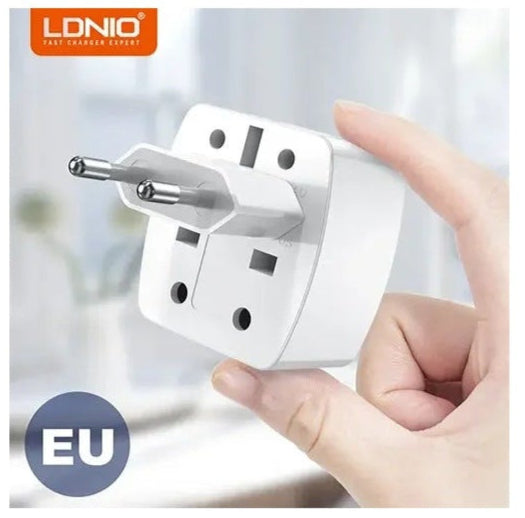 LDNIO Z4 Multi Plug Adapter – Universal Power Travel Adaptor for UK, US, EU