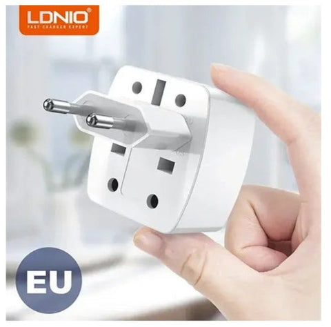 LDNIO Z4 Multi Plug Adapter – Universal Power Travel Adaptor for UK, US, EU