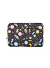 Elite 15.6" laptop sleeve with a unique space design. Soft velvet lining inside, front zipper pocket, and side handle for easy carrying.
