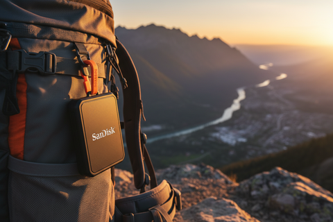 Sandisk 2TB  Portable SSD, 800MB/s R, USB 3.2 Gen 2, Rugged SSD
