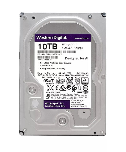 Purple Surveillance 10TB Hard Drive 10.0 TB